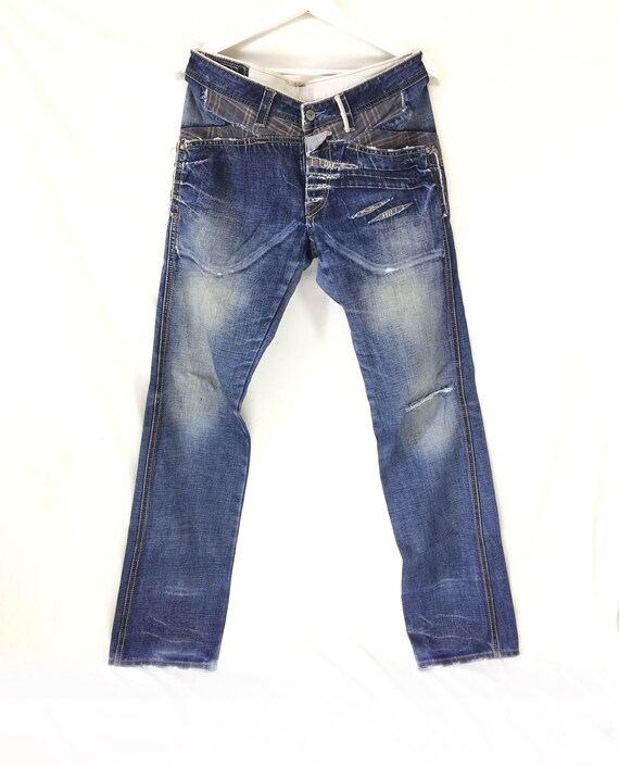 Rare!! Marithe francois girboud checkered patch je
