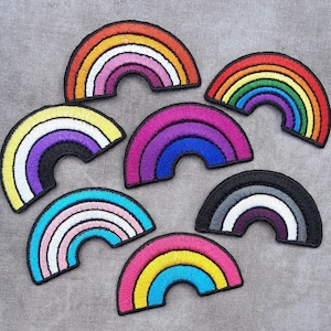 Rainbow Patches, LGBT Patches, Bisexual Patch, Transgender, Non Binary, Lesbian Patch, Asexual, Bi Pride, Pan Pride