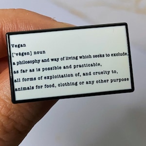 Vegan Enamel Pin Plant Based Pin Vegan Pin Vegan Gift Food Enamel Pin Activism Enamel Pin Vegan Activist Pin Fruit Enamel Pin