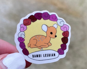 Lesbian Sticker - Waterproof Sticker, Glossy Vinyl Sticker