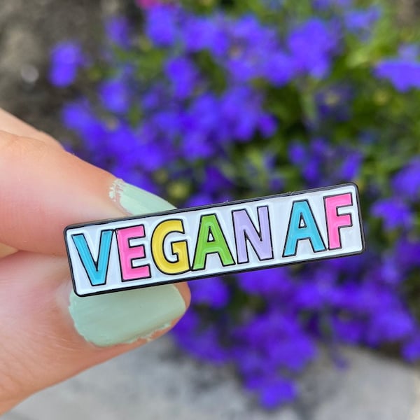 Vegan Enamel Pin Etsy