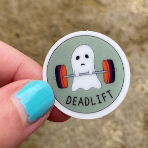 Deadlift Sticker - CrossFit Stickers, Gym Stickers, Waterproof Sticker, Glossy Vinyl Sticker