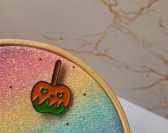 Broche de esmalte para doces de Halloween - Broche de Halloween, Broche de esmalte para comida, Doces ou travessuras, Broche de esmalte macio, Broche de abóbora