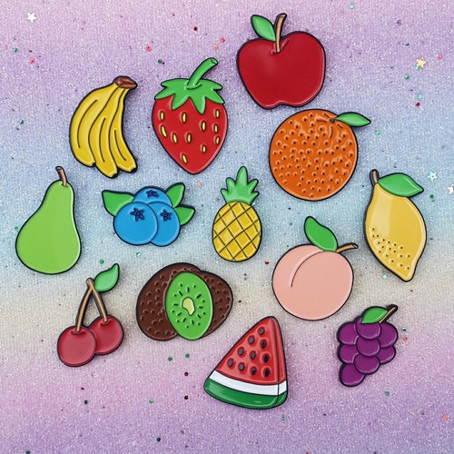 Strawberry Enamel Pin Fruit Enamel Pins Lapel Pin Brooch - Etsy