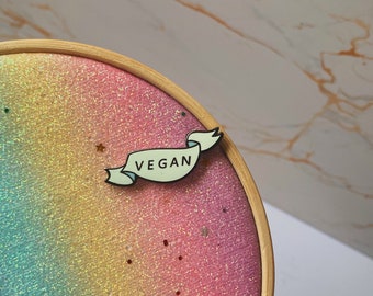 Vegan Enamel Pin