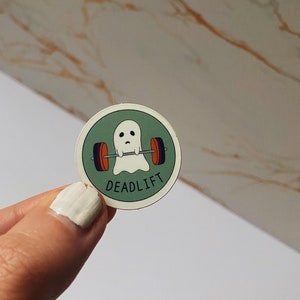 Deadlift Sticker - CrossFit Stickers, Gym Stickers, Waterproof Sticker, Glossy Vinyl Sticker