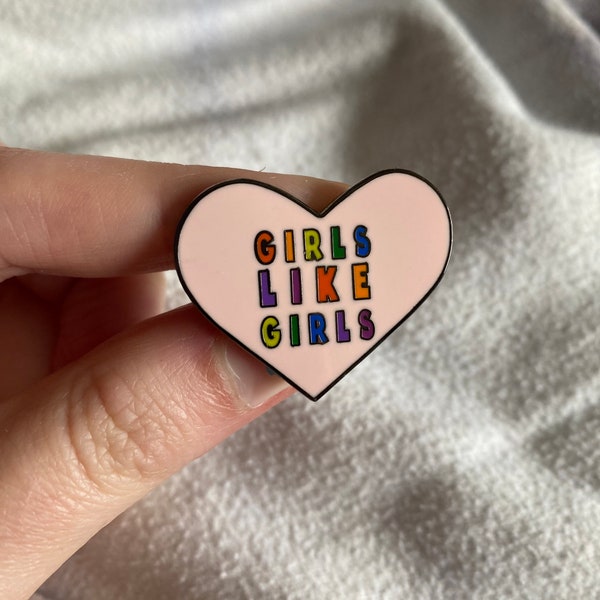 Rainbow Enamel Pin - Lesbian Pin, Lesbian Pride, Lapel Pins, Queer, LGBT Pins, Enamel Pins, Feminist Pin, Queer Pride, Gift