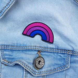 Bisexual Rainbow Patch - Bisexual Patch, Bisexual Pride, Iron on Patches, Queer, LGBT Patches, Enamel Pins, Feminist Pin, Queer Pride, Gift