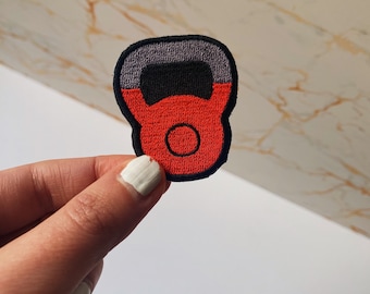 Écusson fer à repasser kettlebell - écusson CrossFit, écusson pour salle de sport