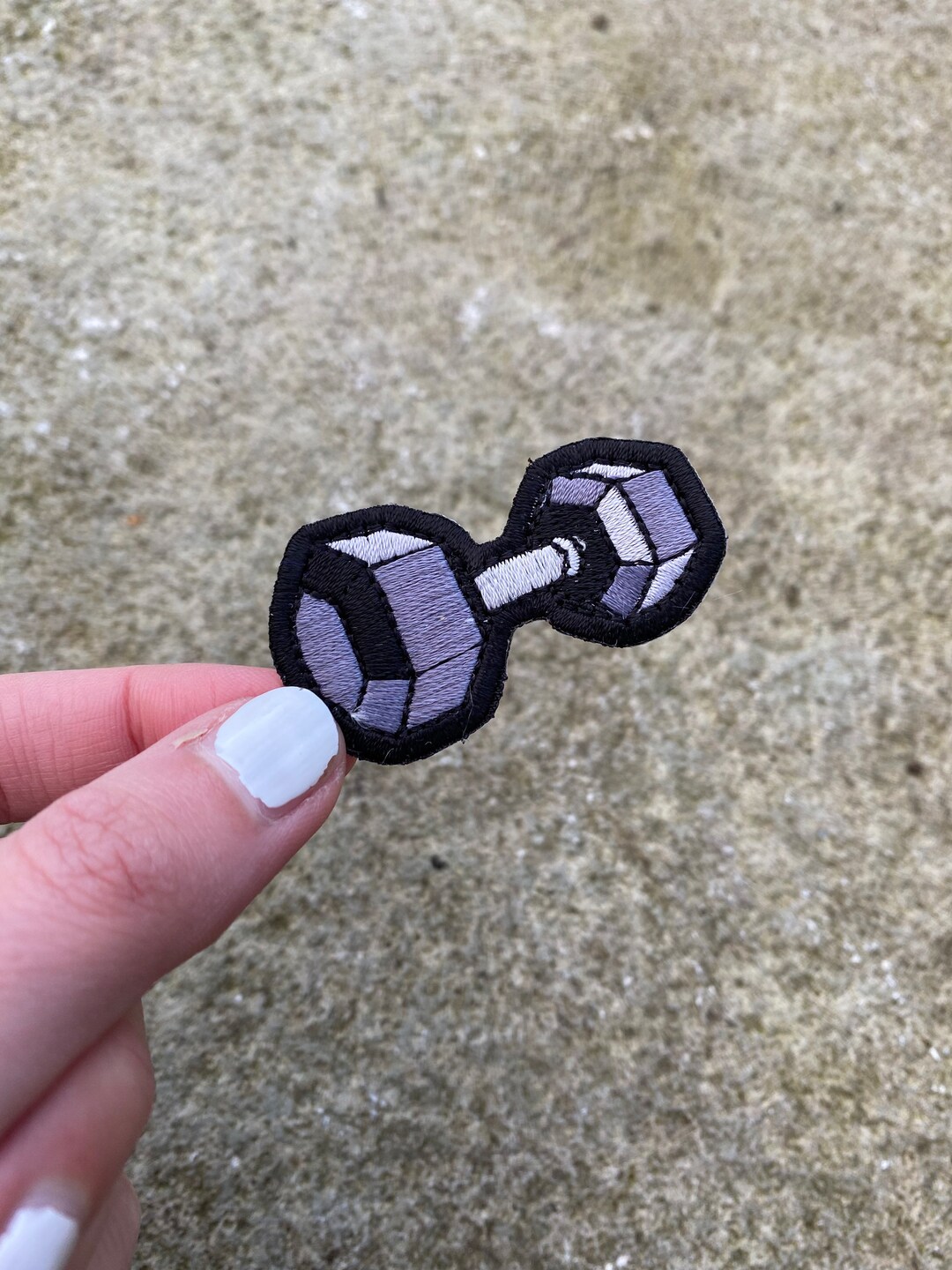 Dumbbell Iron on Patch Crossfit Patch, Gym Patch Etsy