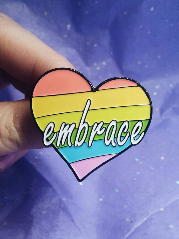 LGBTQ Enamel Pin LGBT Pins Pride Rainbows Enamel Pins Etsy