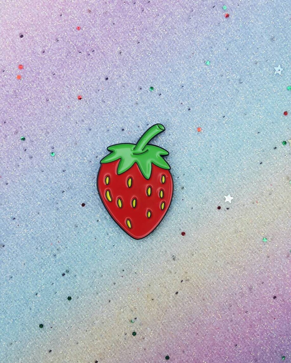 Strawberry Enamel Pin Fruit Enamel Pins Lapel Pin Brooch Etsy