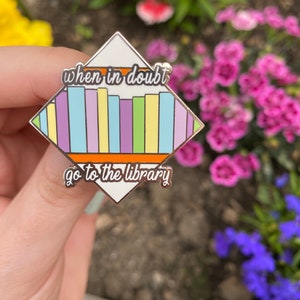 Book Enamel Pin - Book Pin, Book Lover Gift, Bookworm, Reading Pin, Literature Gift, Introvert Gift, Libririan Gift, Lapel Pin
