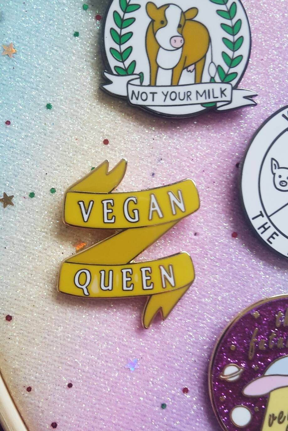 Vegan Enamel Pin Vegan Pin Enamel Pins Vegan Gift Etsy
