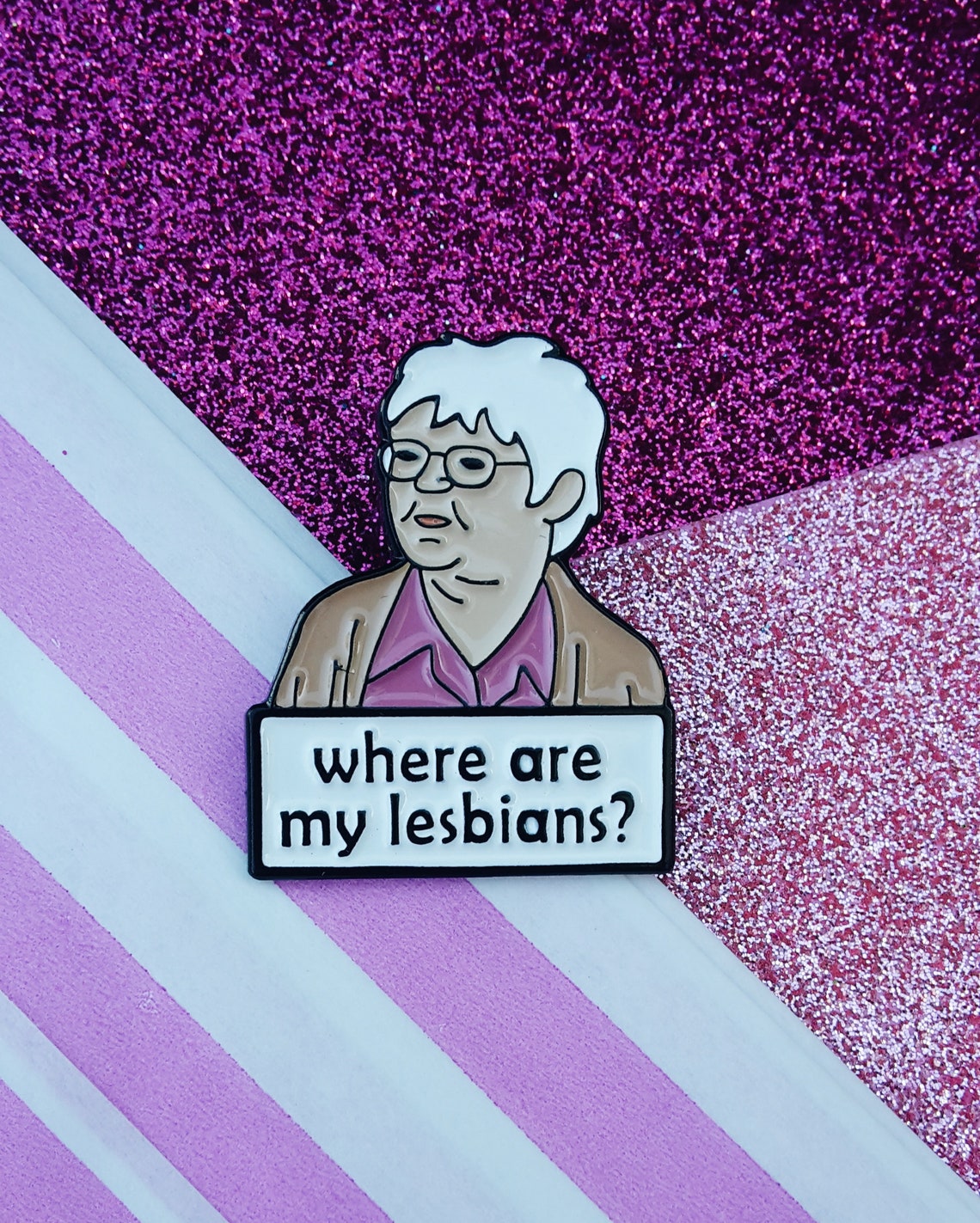 Where Are My Lesbians Enamel Pin Lesbian Pin Lgbt Pins Etsy