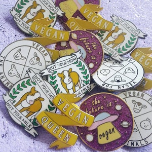 Vegan Enamel Pin Vegan Pin Enamel Pins Vegan Gift Feminist Pin Vegan Enamel Pin Vegan Pin Enamel Pins Vegan Gift Feminist Pin
