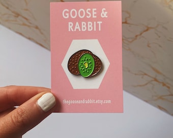 Kiwi Enamel Pin, Fruit Enamel Pins, Lapel Pin, Brooch, Badge, Birthday Gift, Pin, Food Enamel Pins, Soft Enamel Pin, Fruit Pins