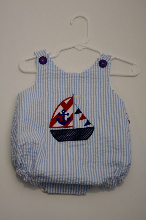 seersucker baby suit