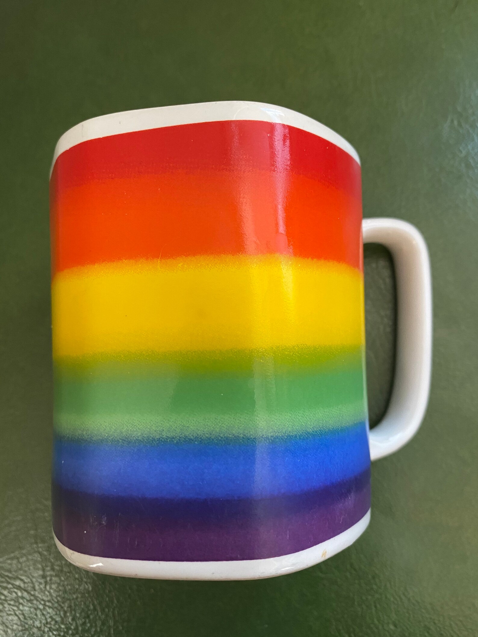 Taza de café arco iris Etsy