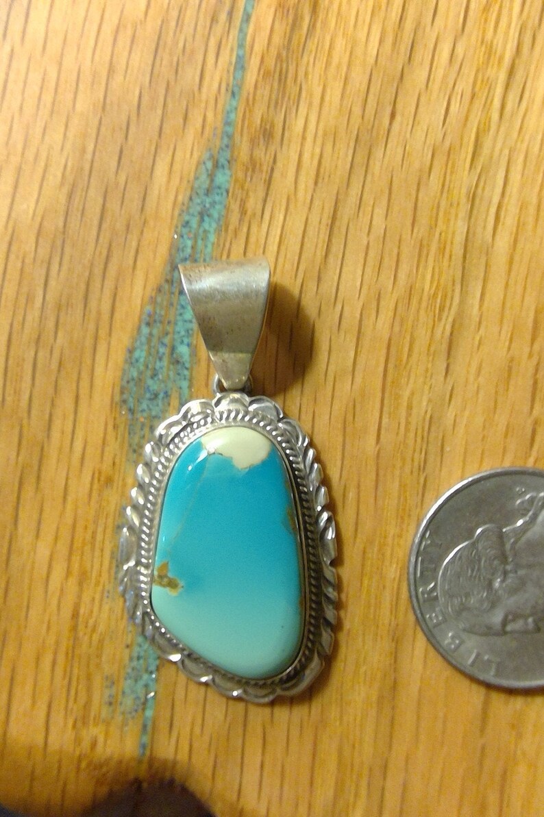 Turquoise Pendant Native American Pilot Mtn