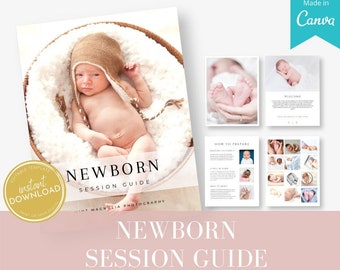 Newborn Session Guide, Client Prep Guide, Newborn, Photography, Newborn Prep Guide, Newborn Prep Guide for Studio, Photography Template