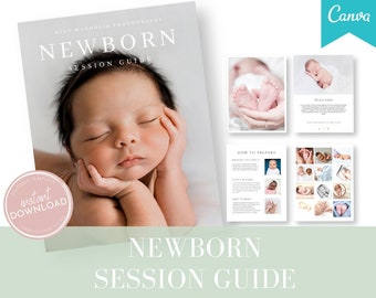 Newborn Session Guide, Client Prep Guide, Newborn, Photography, Newborn Prep Guide, Newborn Prep Guide for Studio, Photography Template