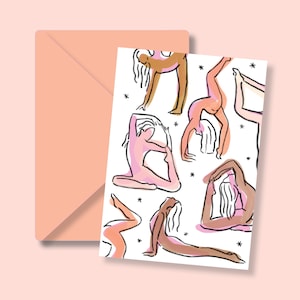Yoga Card / Yogi Gift / Yoga Birthday / Yoga Greeting Card / Dancer Card / Yoga Birthday Card / Yoga Greeting Card