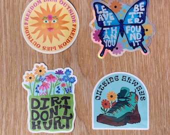 Granola Girl Sticker Pack: Outdoor Adventure Vinyl Decals