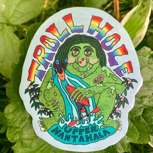 Troll Hole Sticker Upper Nantahala Sticker / Nantahala River Sticker / Nantahala National Forest / Whitewater Rafting / Kayaking Sticker