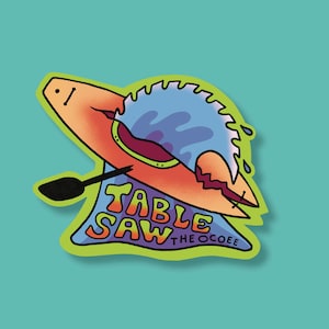 Ocoee Table Saw Sticker / Ocoee River Sticker /  Ocoee Sticker / Whitewater Kayaking Sticker / Kayaking Sticker / Tennessee Kayaking