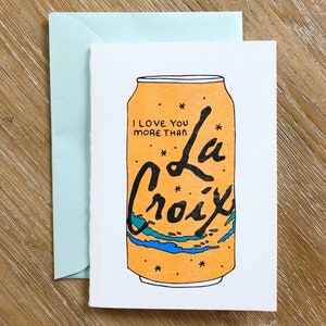 Carte La Croix / Carte de Saint Valentin / Carte pour petite amie / Carte Je t'aime / Carte drôle / Carte romantique
