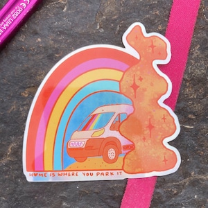 Van Life Sticker /  Vanlife Sticker / Van Sticker / Climbing Sticker / Red Rock Sticker / Joshua Tree Van Sticker / Travel / Wanderlust