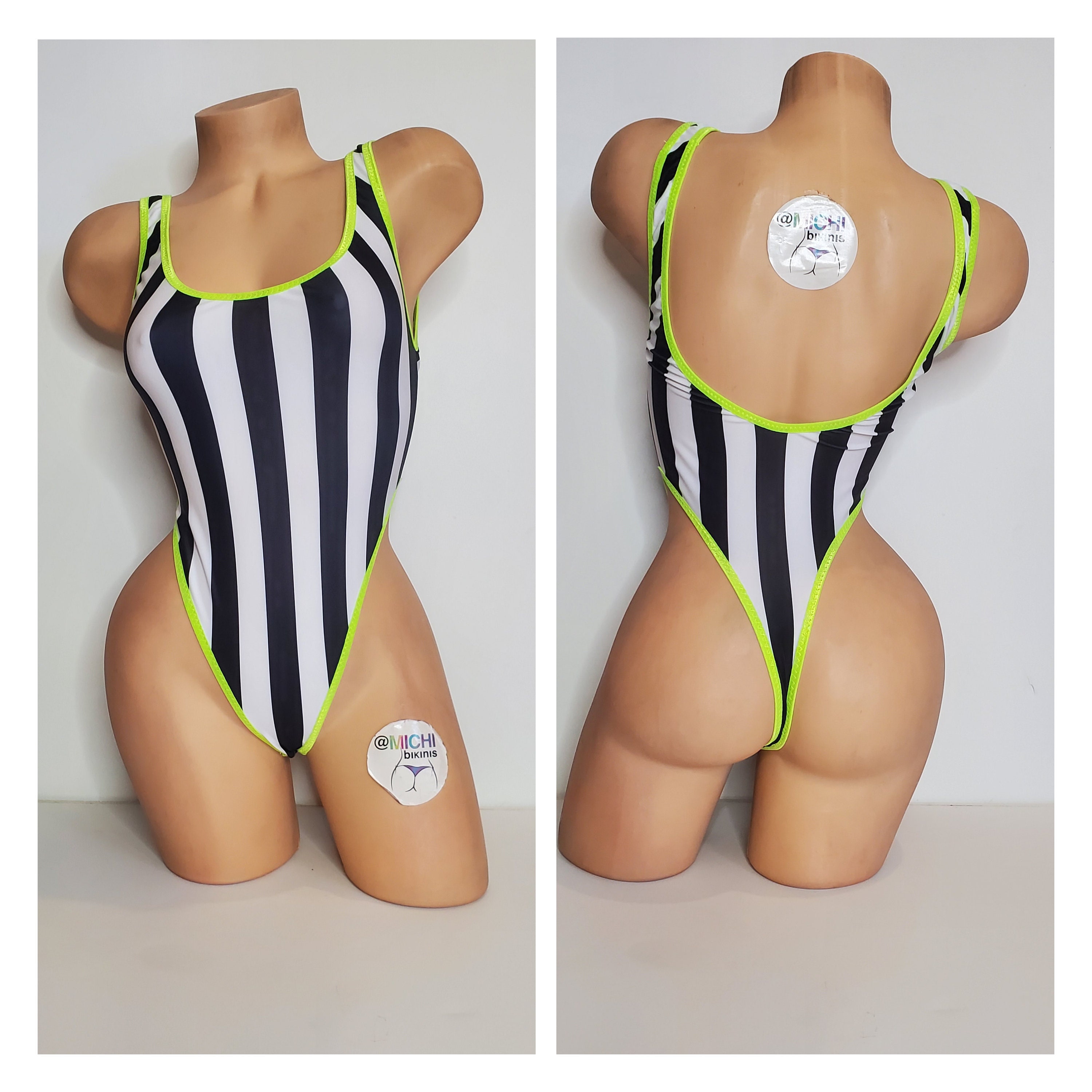 Lace Insert Suspender Swimsuit - ShopperBoard