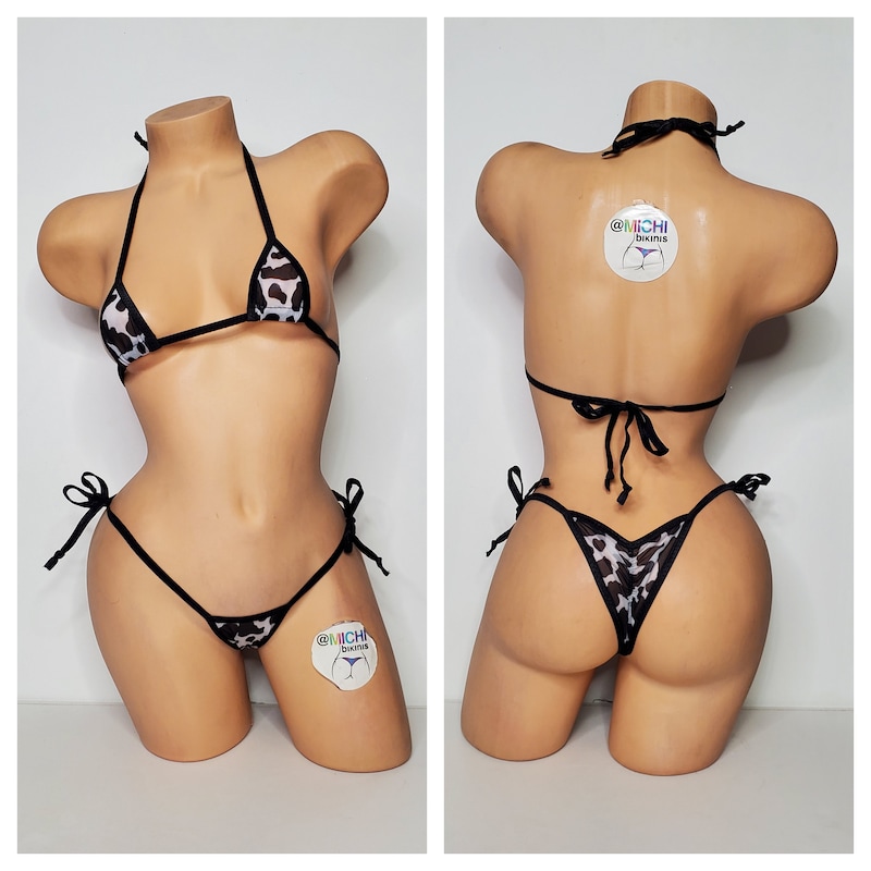 Sheer Mesh Micro Bikini Etsy 