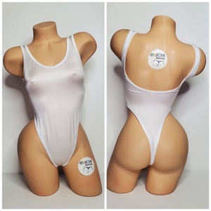 White with Your Choice Trim Color and Custom Logo Option 1 Piece Bodysuit Size SMALL