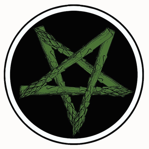 Asparagus Pentagram Sticker