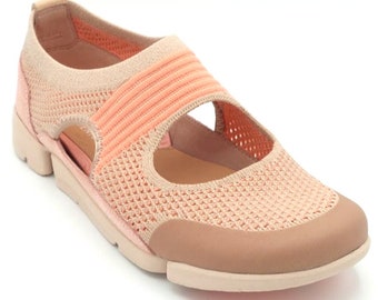 Arriesgado activación ropa Clarks Trigenic Cut-out Slip-on Shoes Tri Tone Pink Multi - Etsy