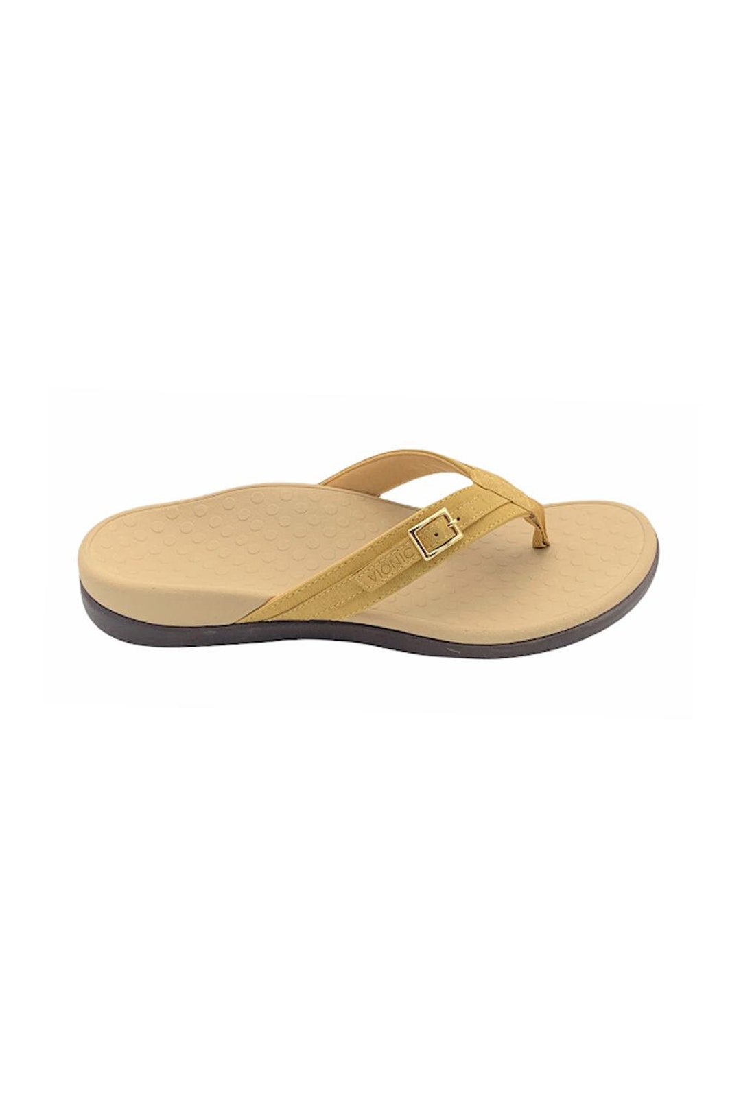 Vionic Thong Sandals With Buckle Detail Tide Patty Mustard - Etsy