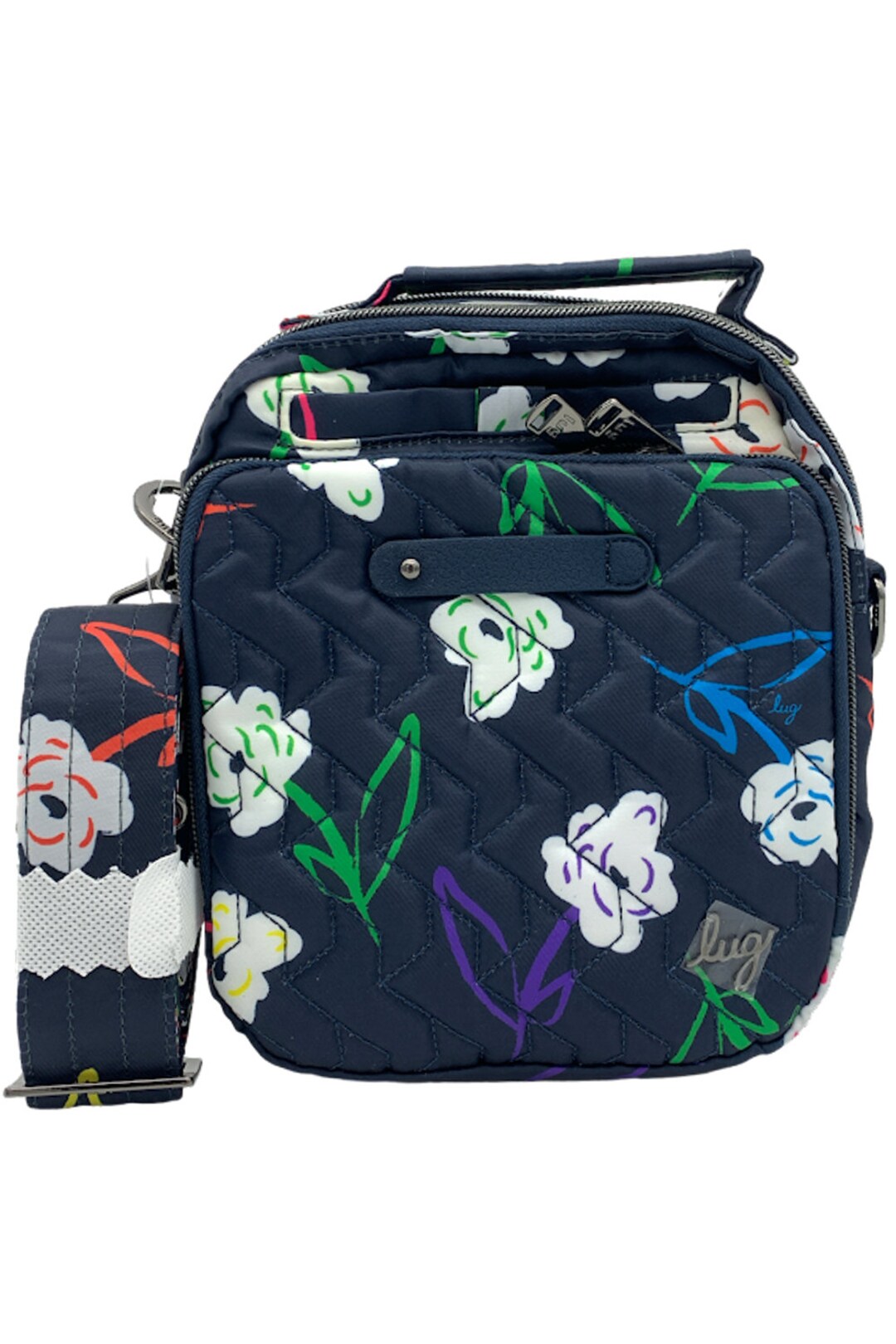 Lug RFID Crossbody With Charm Bar Skeeter Bright Floral Etsy