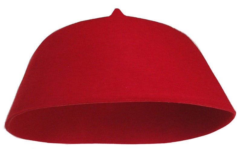 Red Wool Fez Hat for Men – Soft Felt Igbo Cap | Traditional African Hat ...