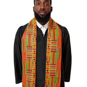 Kente African Print Graduation Stole/Sash