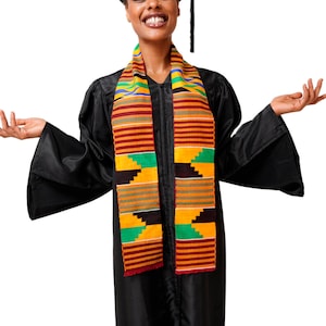 Kente Hand Woven Kente Cloth Graduation Stole / Sash