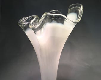 color glass White vase