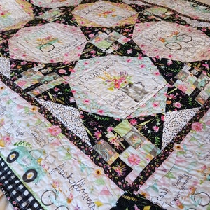FlowerMarketHandmadeQuilt,FreshBloomsDeken,FlowerCartQuilt,AntiekeBloemTruck,Fietsmand,HappyBlooms,LiveLaughLoveQuilt,Boerderijbed