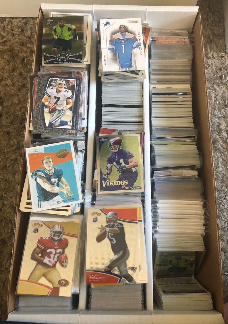 Lot of 50 NFL rookie cards Etsy