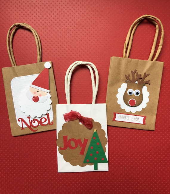 christmas gift bags etsy