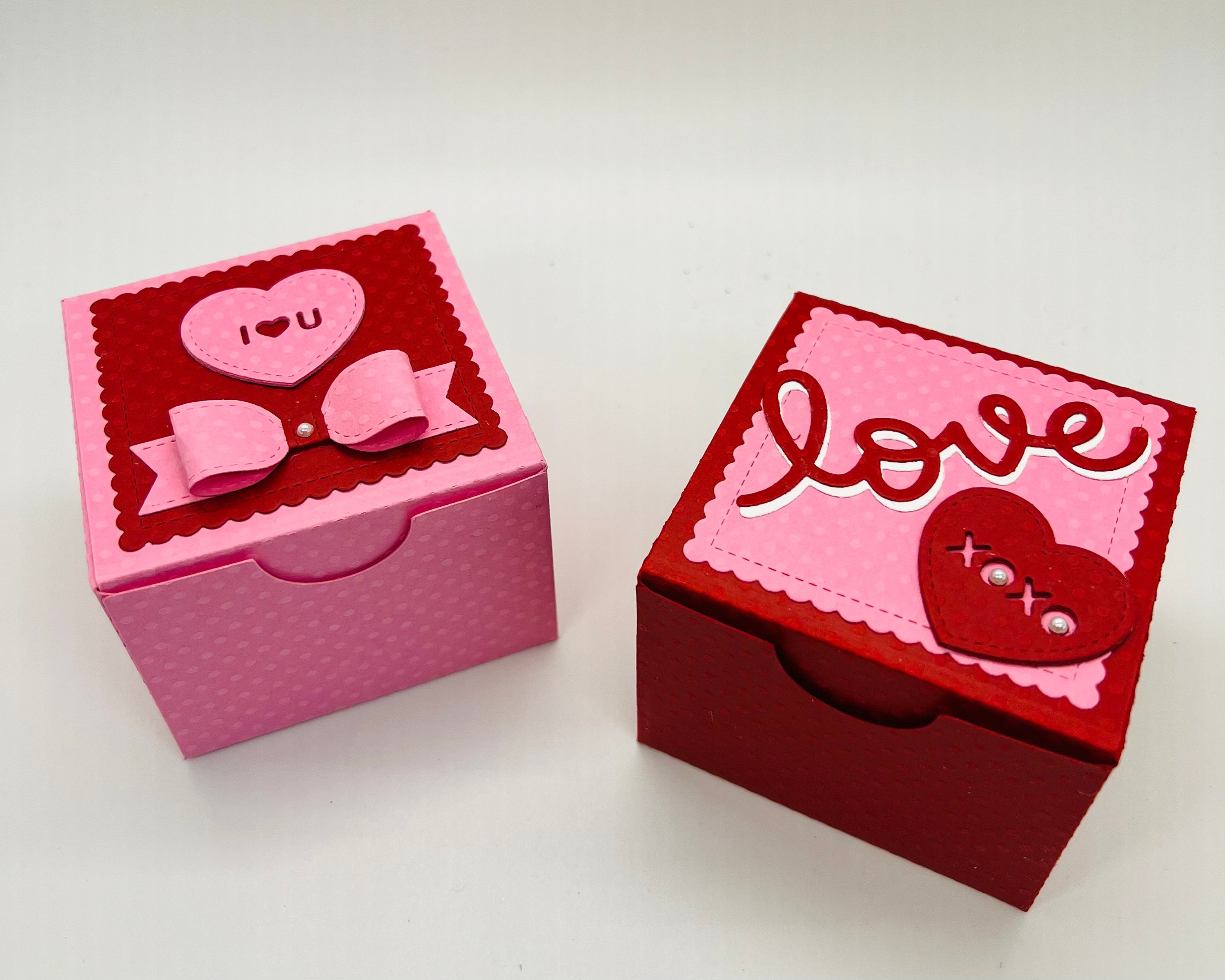 Handmade Valentine's Treat Box: Embossed Card Stock Chocolate Box