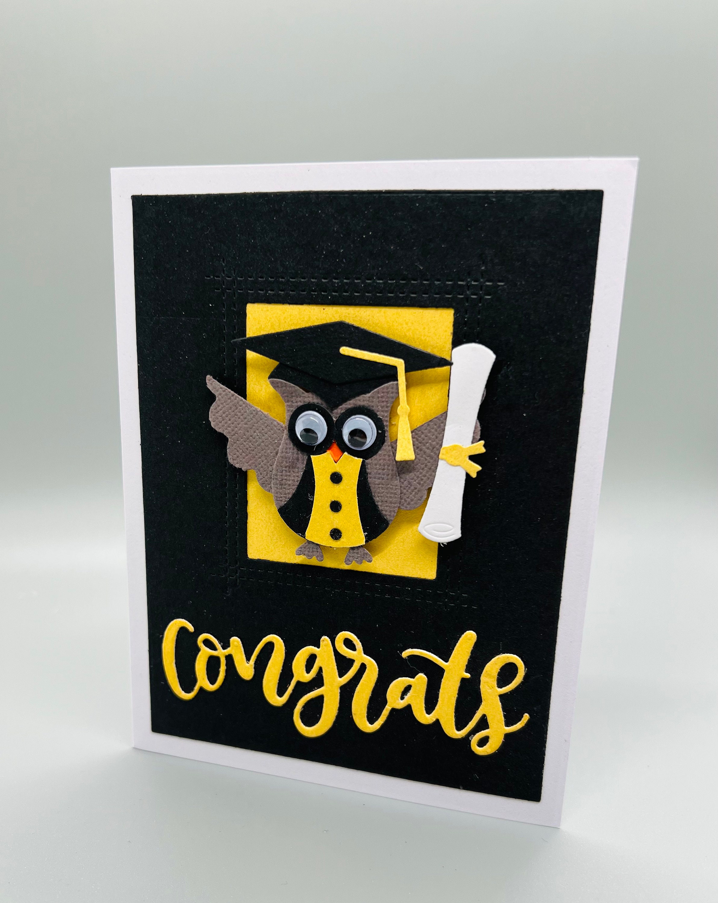 homemade grad cards Floral Graduation Card – IndigoIrisDesigns main image 0