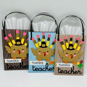 Thanksgiving teacher appreciation gift Gift card holder for teacher Teacher gift for Thanksgiving Thanksgiving teachers image 2