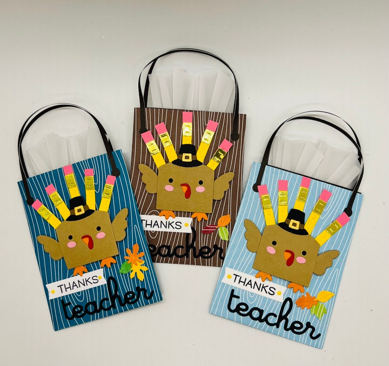 Thanksgiving teacher appreciation gift Gift card holder for teacher Teacher gift for Thanksgiving Thanksgiving teachers image 5